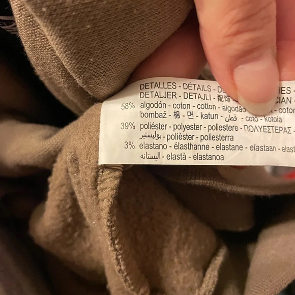 ZARA LIGHT BROWN TURTLENECK BOXY SWEATSHIRT - Picture 3 of 4